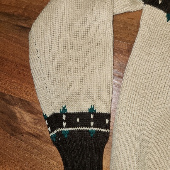 Vintage Ashley Knit Unisex Multicolored Patterned Pullover Sweater Size Large - Picture 4 of 12